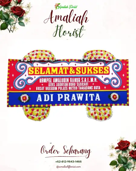 Papan Bunga Ucapan Selamat Kedunggong